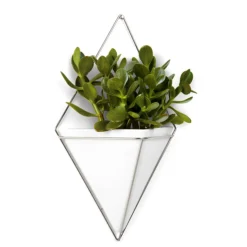 Planters*Umbra Large White Wall Planter - Trigg
