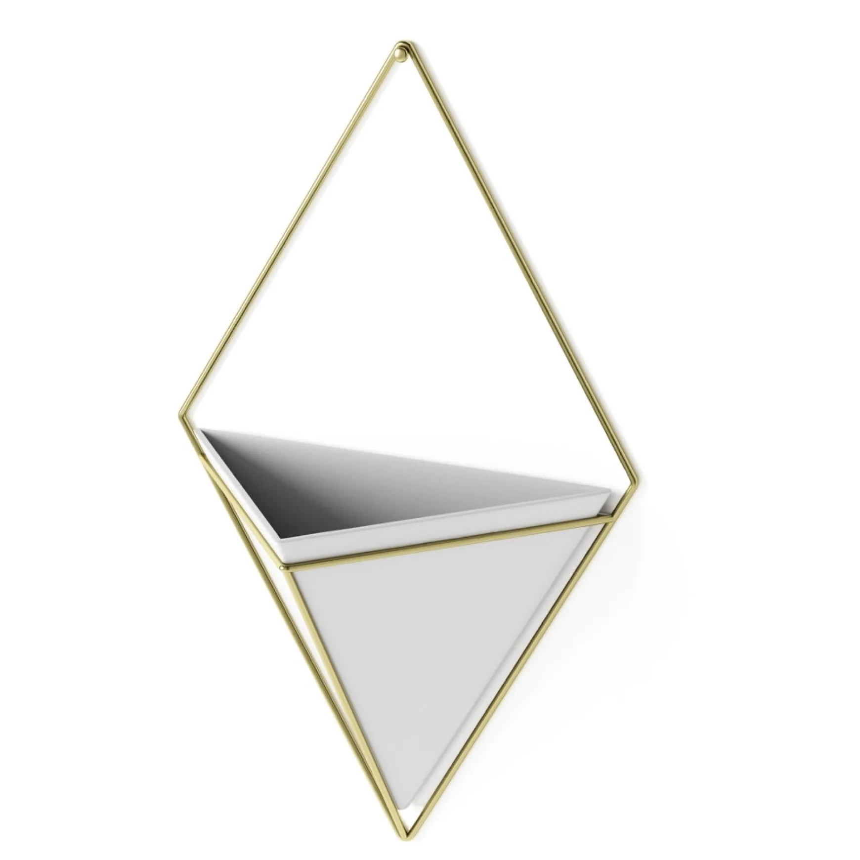 Planters*Umbra Large White Wall Planter - Trigg