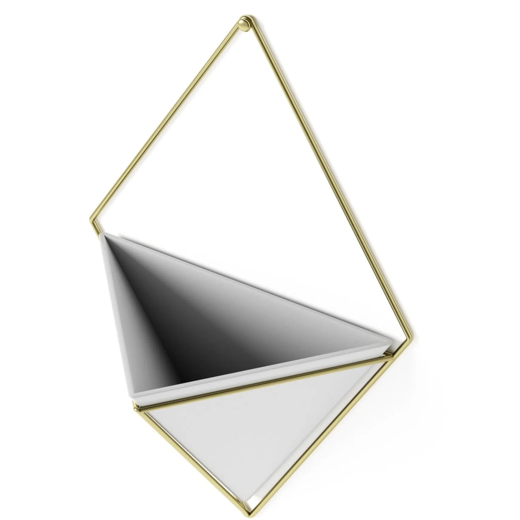 Planters*Umbra Large White Wall Planter - Trigg