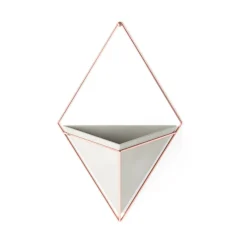 Planters*Umbra Large White Wall Planter - Trigg