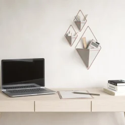 Planters*Umbra Large White Wall Planter - Trigg