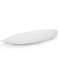 Plates, Trays & Containers*Attitudes Import 2 Leaf Tray - White