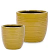 Vases & Pots*Attitudes Import 2 Lined Pot