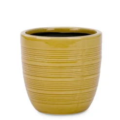 Vases & Pots*Attitudes Import 2 Lined Pot