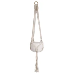 Planters*Attitudes Import Macrame For Hanging Planter - Natural