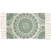 Rugs*Attitudes Import 2 Mandala Rug With Fringes - Green