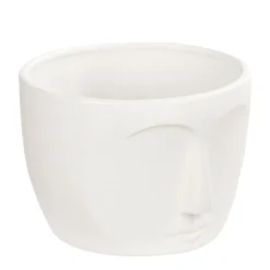 Vases & Pots*CTG Brands Mat White Pot - Face