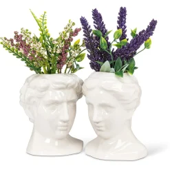 Vases & Pots*Abbott Men's Roman Face Pot - White