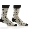 Slippers, Socks & Sandals** Men's Socks - Musical Notes