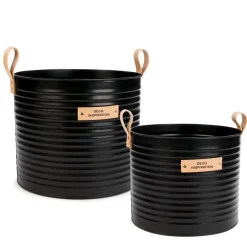 Organization*Attitudes Import 2 Metal Basket With Handle