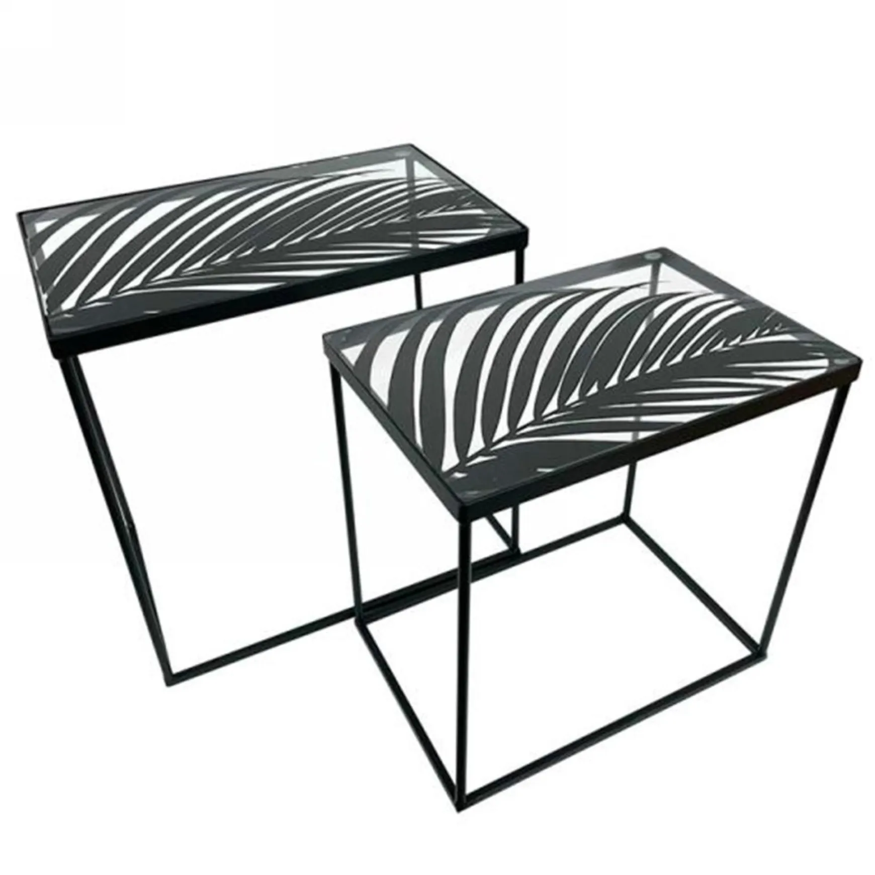 Tables*Attitudes Import 2 Metal Table - Leaf