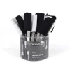 Preparation & Cooking*Danesco Mini Silicone Spatula - Black & White