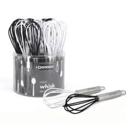 Preparation & Cooking*Danesco Mini Silicone Whip - Black & White