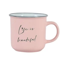 Mugs With Text*Nostalgia Import Mug - La Vie Est Belle