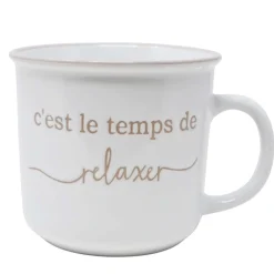 Mugs With Text*Nostalgia Import Mug - Relax