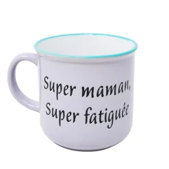 Mugs With Text*Nostalgia Import Mug - Super Mom, Super Tired