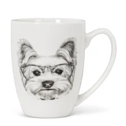 Mugs*Abbott Mug - Yorkie With Glasses