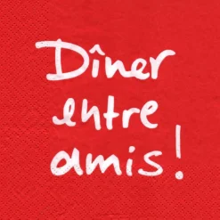 Tablecloths, Placemats & Napkins*Attitudes Import 2 Napkins - Diner Entre Amis
