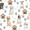 Tablecloths, Placemats & Napkins*Attitudes Import Napkins - Dogs Prints