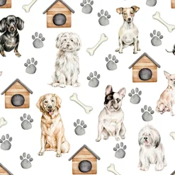Tablecloths, Placemats & Napkins*Attitudes Import Napkins - Dogs Prints