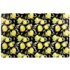 Tablecloths, Placemats & Napkins*Attitudes Import 2 Placemat - Black With Lemon