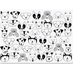 Tablecloths, Placemats & Napkins*Abbott Placemat - Dogs Faces