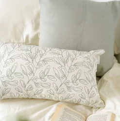 Cushions*Les textiles Patlin Plain Cushion - Sage Green