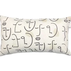 Cushions*Les textiles Patlin Rectangle Cushion - Face Design