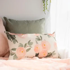 Cushions*Agence K Rectangular Kozy Cushion - Pink Blossom