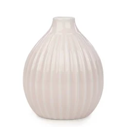 Vases & Pots*Attitudes Import 2 Ribbed Round Vase - Pink
