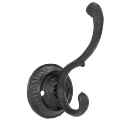 Handles & Hooks*Attitudes Import Round Base Hook - Black