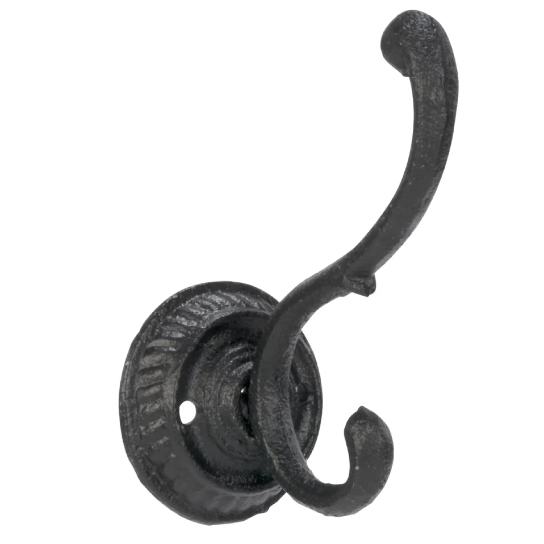 Handles & Hooks*Attitudes Import Round Base Hook - Black
