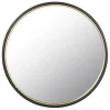 Mirrors*Attitudes Import Round Black & Gold Mirror