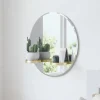 Mirrors*Umbra Round Mirror With Shelves - Perch