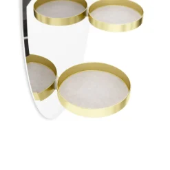 Mirrors*Umbra Round Mirror With Shelves - Perch