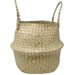 Organization*Nostalgia Import Seagrass Belly Basket - Malako Natural