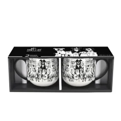 Mugs*Danesco Set Of 2 Coffee Cups - Dogs