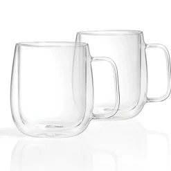 Mugs*Ricardo Set Of 2 Double Wall Cups