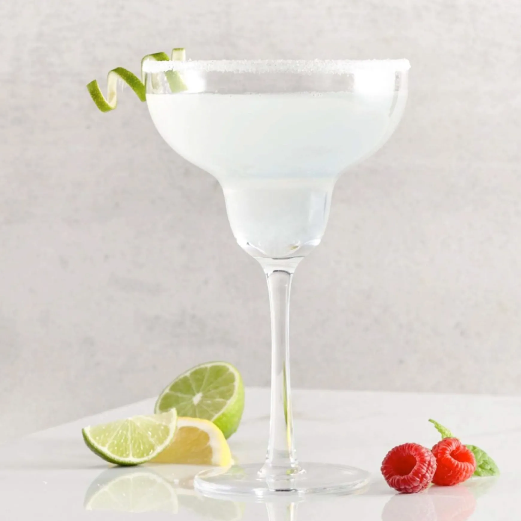 All For Spirits*Intercontinental Mercantile Set Of 2 Large Margarita Glasses With Stem Pattern