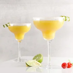 All For Spirits*Intercontinental Mercantile Set Of 2 Large Margarita Glasses With Stem Pattern