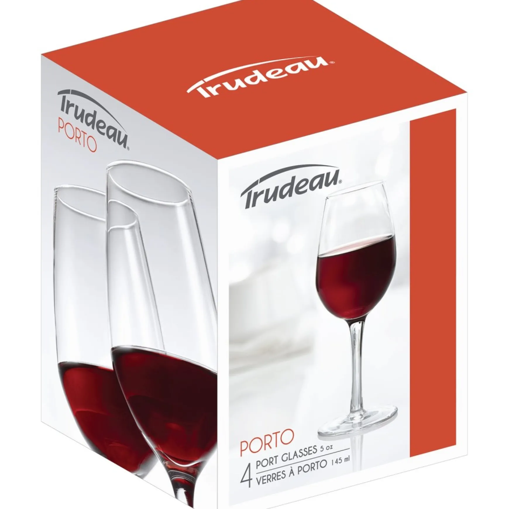 All For Wine*Trudeau Set Of 4 Port Wine Glasses