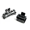 Hair Accessories*Caracol Set Of 2 Resin Hair Clips - Black & White