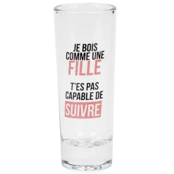All For Spirits*Attitudes Import Set Of 4 Shot Glasses - Girl's Party