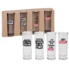 All For Spirits*Agence K Set Of 4 Shot Glasses - With Text