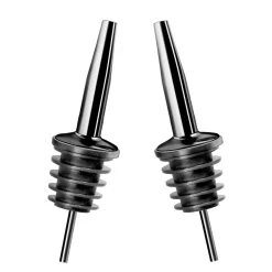 All For Wine*PSI product Set Of 2 Spouts - Black Chrome