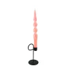 Decorative Candles*Nostalgia Import Set Of 2 Twisted Candles - Pink