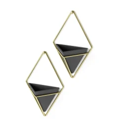 Planters*Umbra Set Of 2 Wall Mounted Planters - Trigg Black