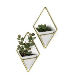 Wall Planters*Umbra Set Of 2 Wall Mounted Planters - Trigg