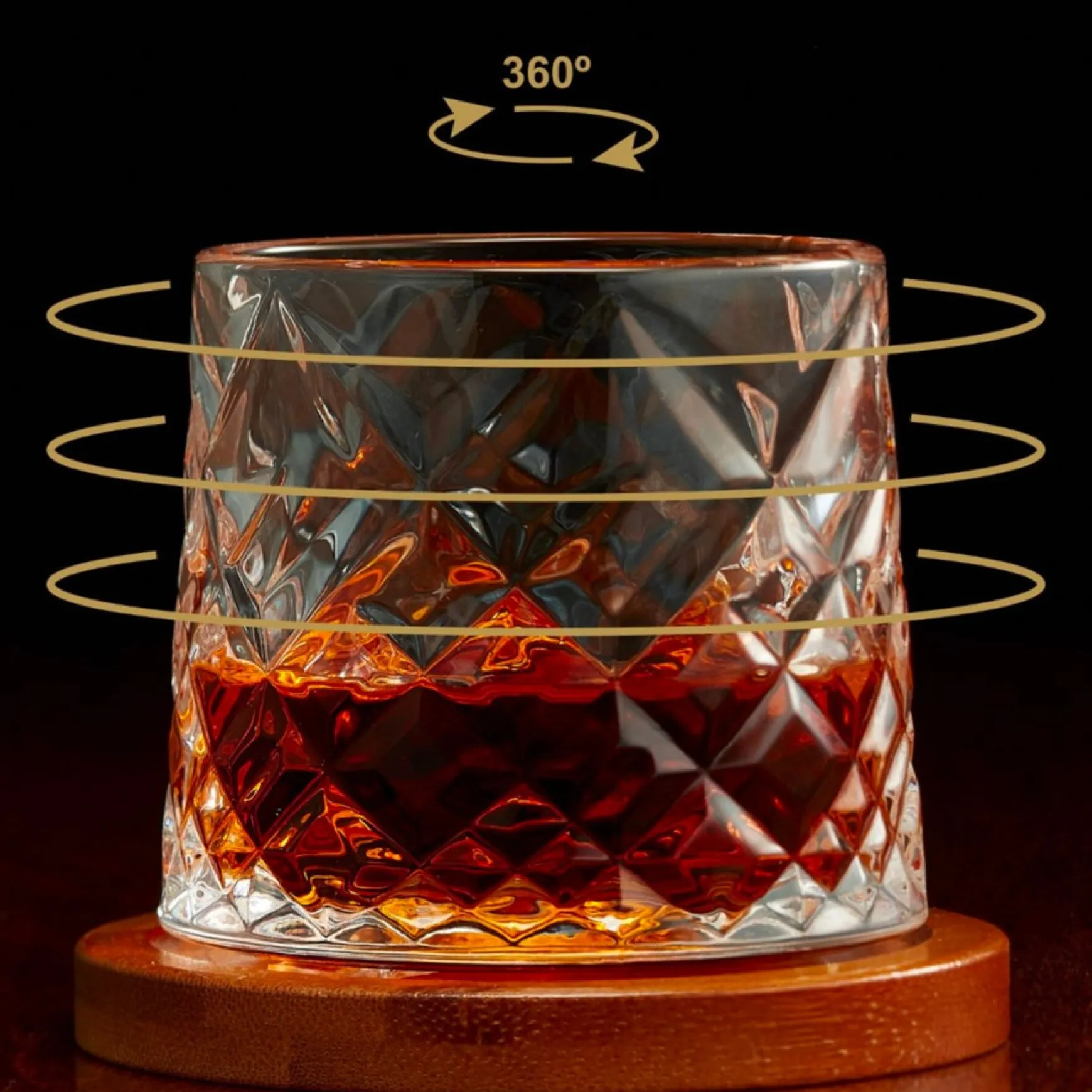 All For Spirits*Intercontinental Mercantile Set Of Ashford Glasses And Coasters