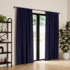Poles & Curtains*Umbra Set Of Navy Blackout Curtains - Twilight